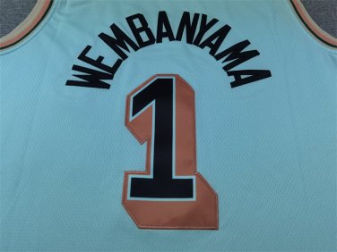 25 Spurs 1 City Edition Ice Blue  Jersey