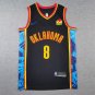 25 Thunder 8 City Edition Black  Jersey