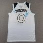 25 Timberwolves 0 City Edition White  Jersey