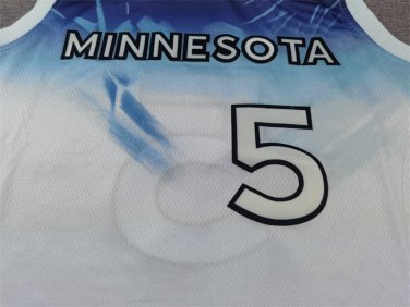 25 Timberwolves 5 City Edition White  Jersey