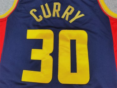 25 Warriors 30 City Edition Deep Blue  Jersey