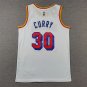 25 Warriors 30 Classic White  Jersey