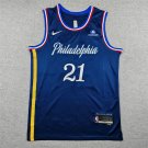 26 76ers 21 City Edition Deep Blue  Jersey