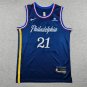 26 76ers 21 City Edition Deep Blue  Jersey