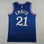 26 76ers 21 City Edition Deep Blue  Jersey