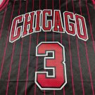 26 Bulls 3 Announced Edition Black Stripes  Jersey
