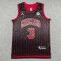 26 Bulls 3 Announced Edition Black Stripes  Jersey