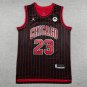 26 Bulls 23 Announced Edition Black Stripes  Jersey