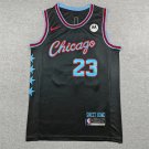 26 Bulls 23 City Edition Black  Jersey
