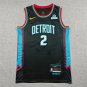 26 Pistons 2 City Edition Black  Jersey