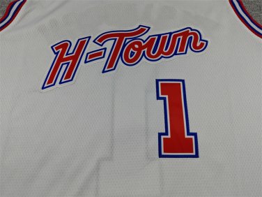 26 Rockets 1 City Edition White  Jersey
