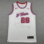 26 rockets, 28 city versions, white  Jersey