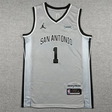 26 Spurs 1 Announced Edition Grey  Jersey