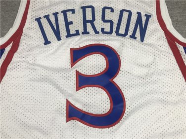 76ers 3 # 96-97 White  Jersey