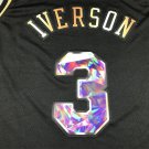 76ers 3 Diamond Edition Black Gold  Jersey