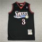 76ers 3 Retro Black  Jersey