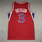 76ers 3 Retro Red  Jersey