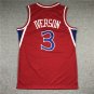 76ers 3 Retro Red  Jersey