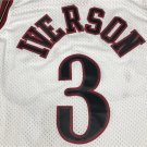 76ers 3 Retro White  Jersey