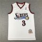 76ers 3 Retro White  Jersey