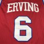 76ers 6 Retro Red  Jersey