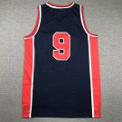 84 Olympic Games No. 9 Deep Blue  Jersey