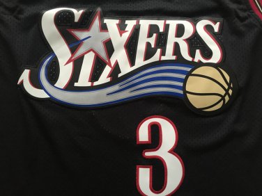 Adidas 76ers 3 Black  Jersey