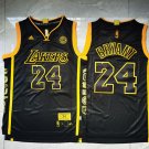 Adidas Lakers 24 Retired Edition Black with Sponsorship Logo  Jersey