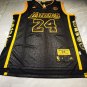 Adidas Lakers 24 Retired Edition Black with Sponsorship Logo  Jersey