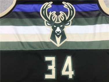 Bucks 34 City Edition Black  Jersey