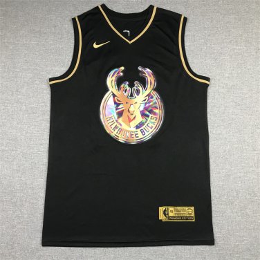 Bucks 34 Diamond Edition Black Gold  Jersey
