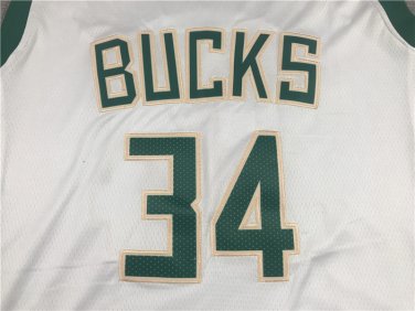Bucks 34 White  Jersey