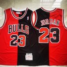 Bull 23 Black and Red Color Match  Jersey