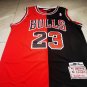 Bull 23 Black and Red Color Match  Jersey