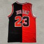 Bull 23 Black and Red Color Match  Jersey