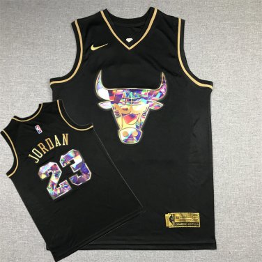 Bull 23 Diamond Edition Black Gold  Jersey