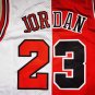 Bull 23 Red and White Color Match  Jersey