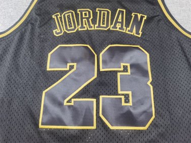 Bull 23 Retro All Black  Jersey