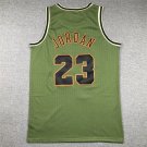 Bull 23 Retro Army Green  Jersey