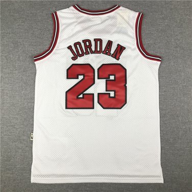 Bull 23 Retro White  Jersey