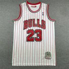 Bull 23 White and Red Seal  Jersey