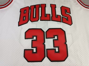 Bull 33 Retro White  Jersey