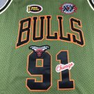 Bull 91 Retro Army Green  Jersey