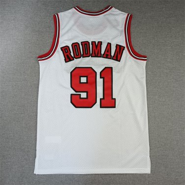 Bull 91 Retro White  Jersey