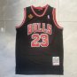 Bulls 23 Championship Black  Jersey