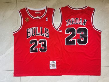 Bulls 23 Championship Red  Jersey