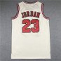 Bulls 23 Gold Jordan Michael White  Jersey