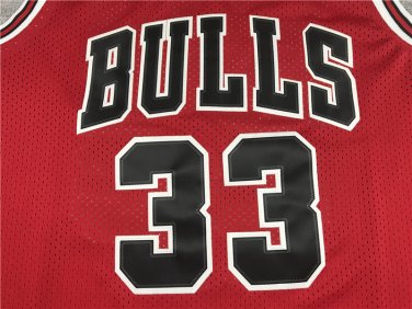Bulls 33 Final Edition Red  Jersey
