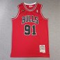 Bulls 91 Final Edition Red  Jersey