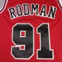 Bulls 91 Final Edition Red  Jersey